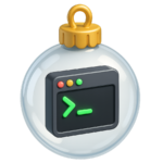 Christmas ornament with terminal insde
